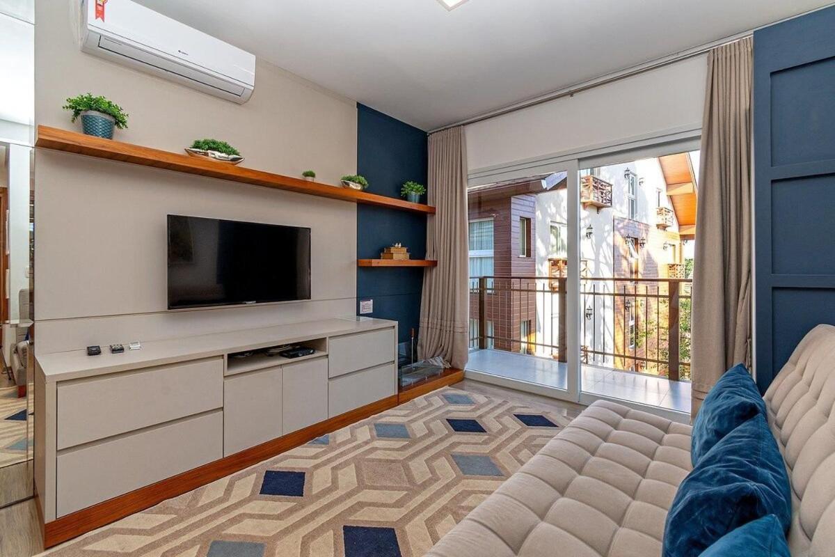 Ferienwohnung Rosa Edificio Casa De Pedra Gramado Zimmer foto