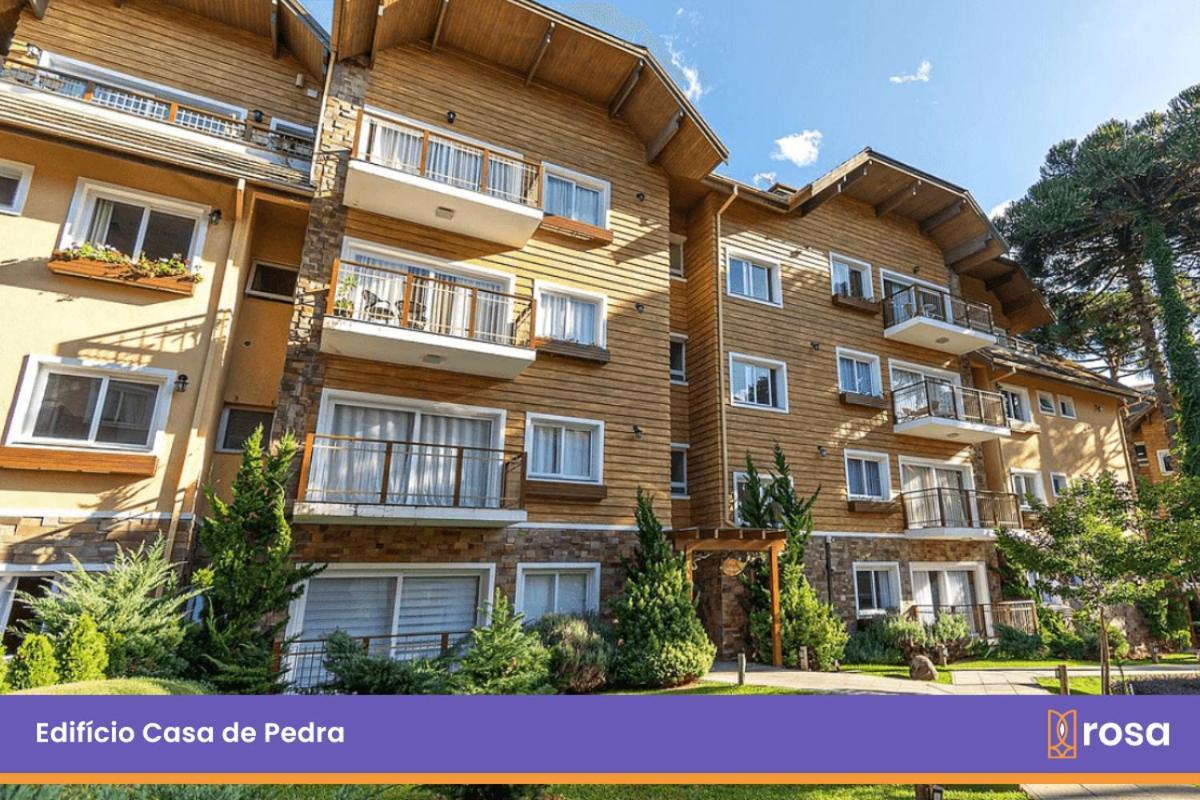 Ferienwohnung Rosa Edificio Casa De Pedra Gramado Exterior foto